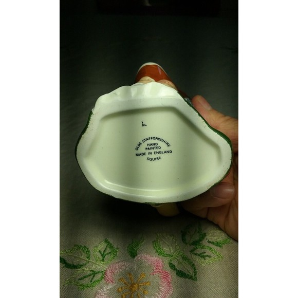 Vintage Olde Staffordshire Squire Toby Jug Creamer Made in England Hand Painted - Picture 9 of 10